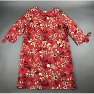 Downeast Women's XL Maroon Floral Dress